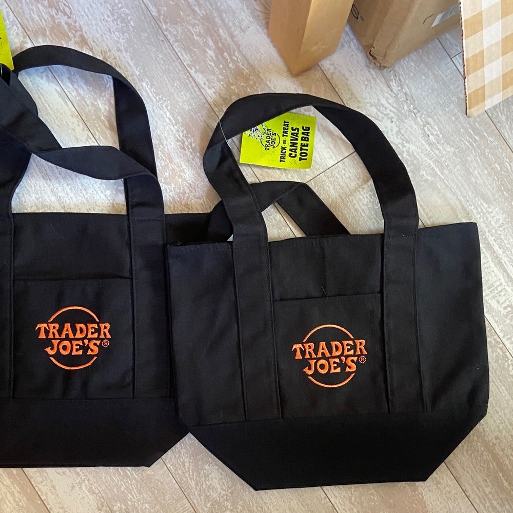 Trader Joe's Black Tote Bag Trio - Picture 4 of 4